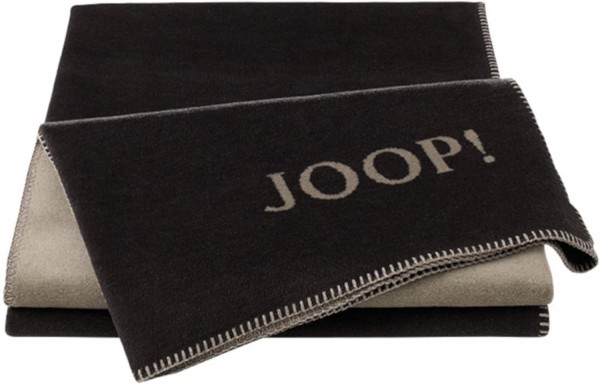 JOOP! Wohndecke Uni Ebony-Taupe